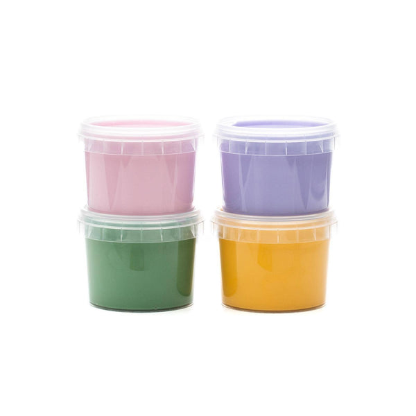 Set of 4 vegan organic finger paints "Luka"