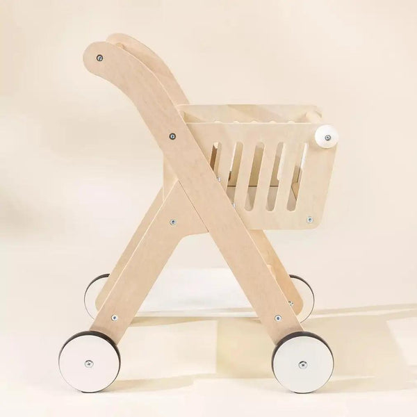 Wooden shopping cart