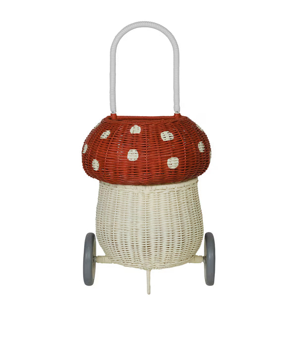 Rattan Mushroom Luggy Red
