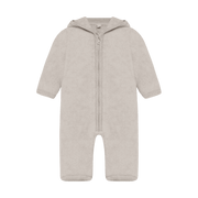 Merino Onesie Pram Suit Ears Camel Melange