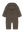 Pram Suit Ears Brown Melange von Huttelihut, Rückansicht des Babyoveralls