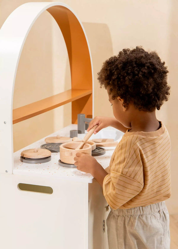 wooden play kitchen