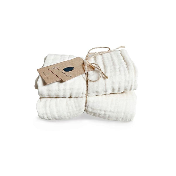 Kadera 4-lagige Mulltücher Cream (2-Pack)