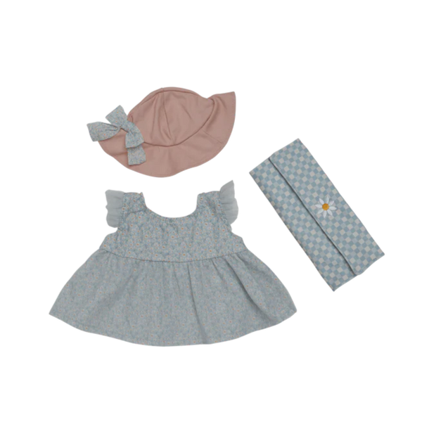 Dinkum Doll Picnic Dress Set Petal