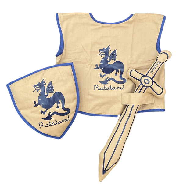 Cotton Knight Costume Beige
