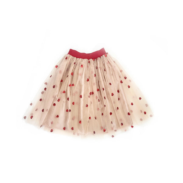 Célestine Long Skirt with Hearts