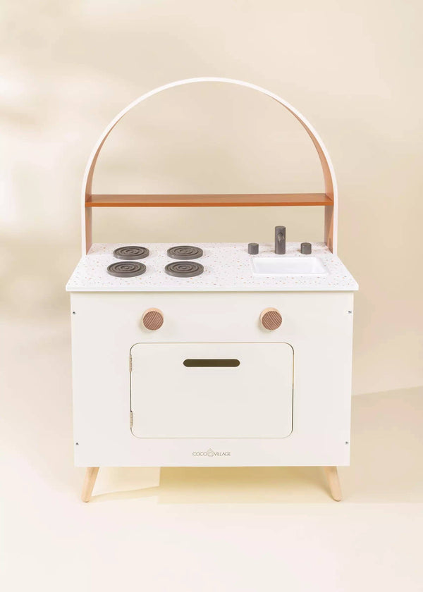 wooden play kitchen