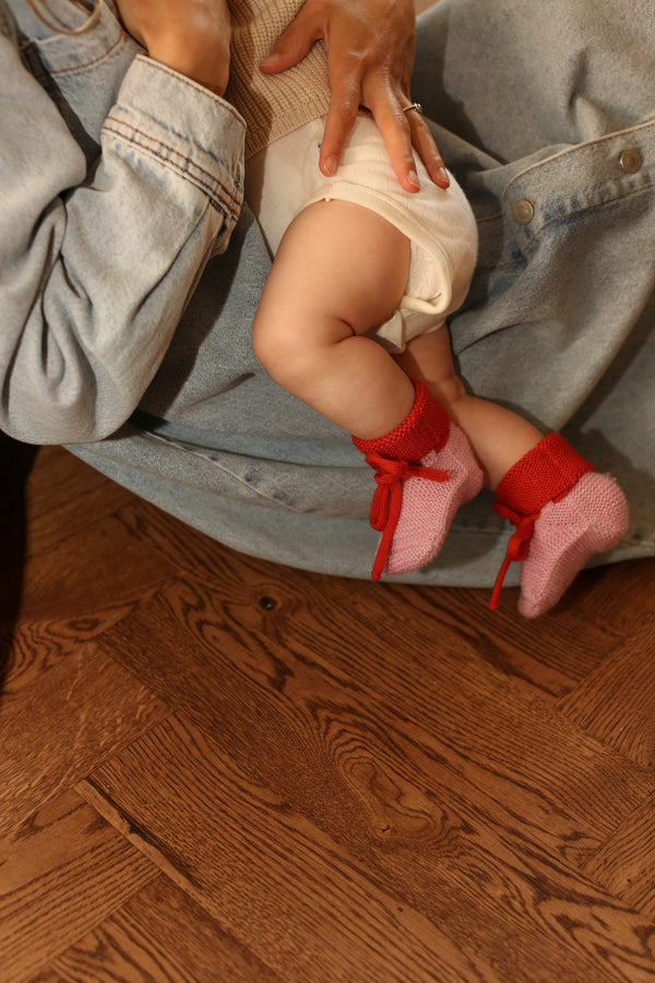 Cotton Candy Booties / Red