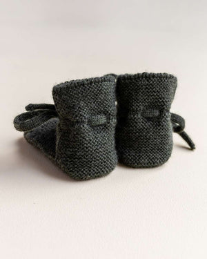 Hvid Merino-Booties Pine, Sohle im Detail