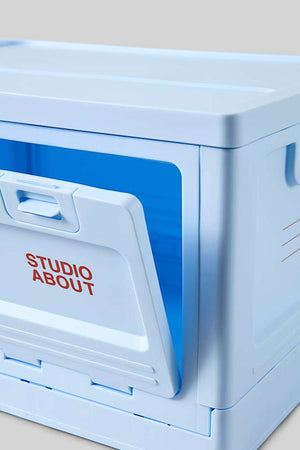 Studio About Aufbewahrungsbox Medium Hellblau gefaltet