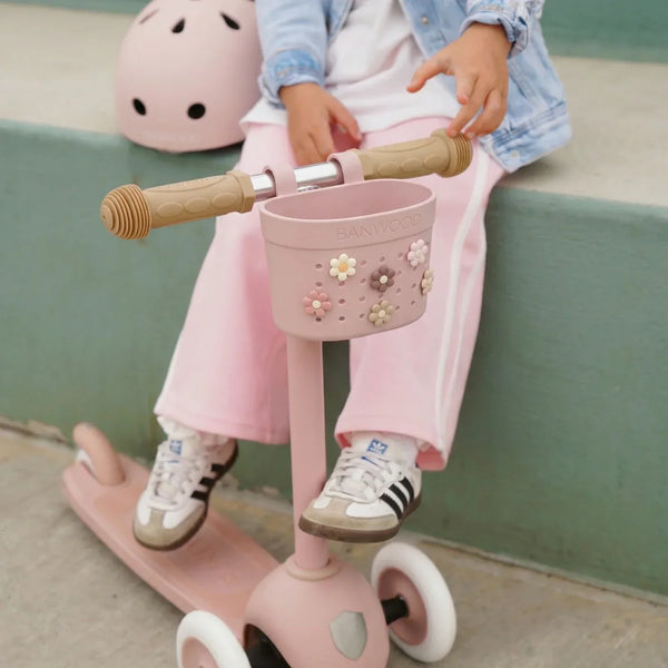 Pin & Ride Basket Dusty Rose