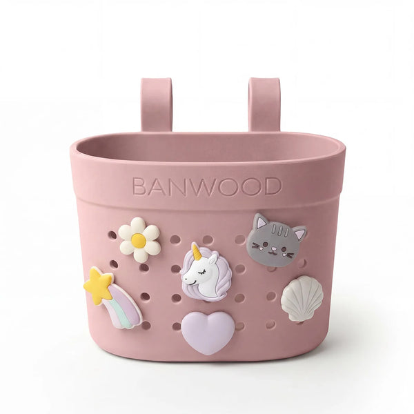 Pin & Ride Basket Dusty Rose