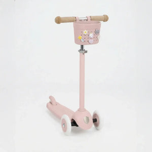 Banwood Pin & Ride Korb Faded Pink mit Pins gestaltet