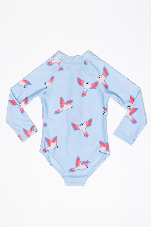 Long-sleeve swimsuit Parrot