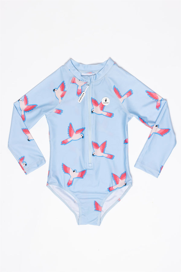 Long-sleeve swimsuit Parrot