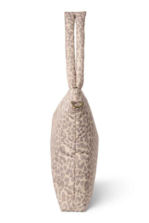 Studio Noos Puffy Wickeltasche Beige Leopard Innenfächer