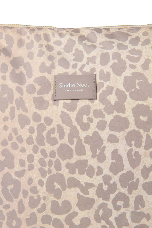 Puffy Diaper Bag Beige Leopard