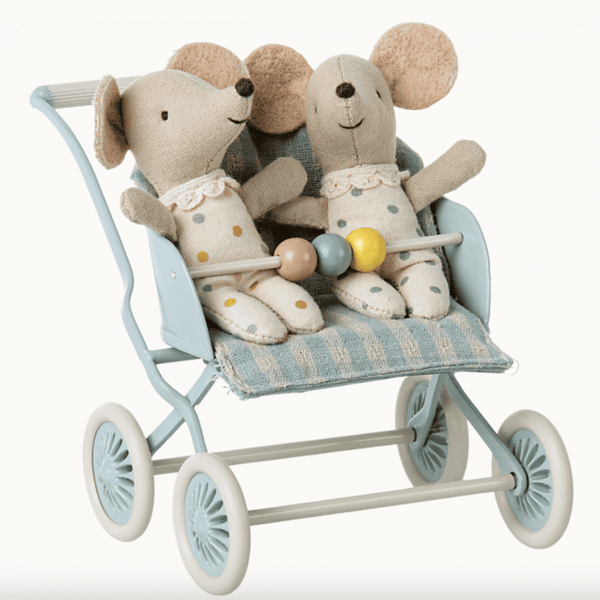 Maileg Kinderwagen Babymaus Minze | Puppenhaus-Zubehör | Beluga Kids