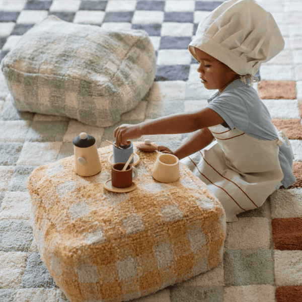 Lorena Canals Sitzpouf Vichy Honey | Sitzpouf | Beluga Kids
