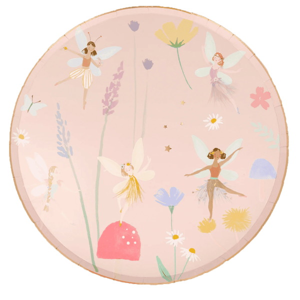 Fairy party plates (8x)