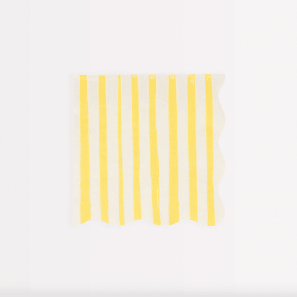 Napkins yellow stripes