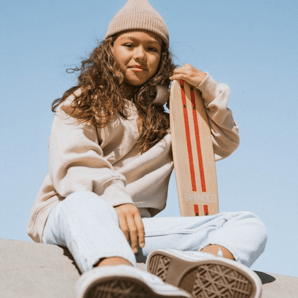 Banwood Skateboard Red Stripes | Skateboards | Beluga Kids