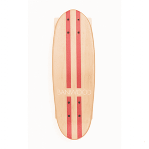 Banwood Skateboard Red Stripes – Detailansicht Rollen