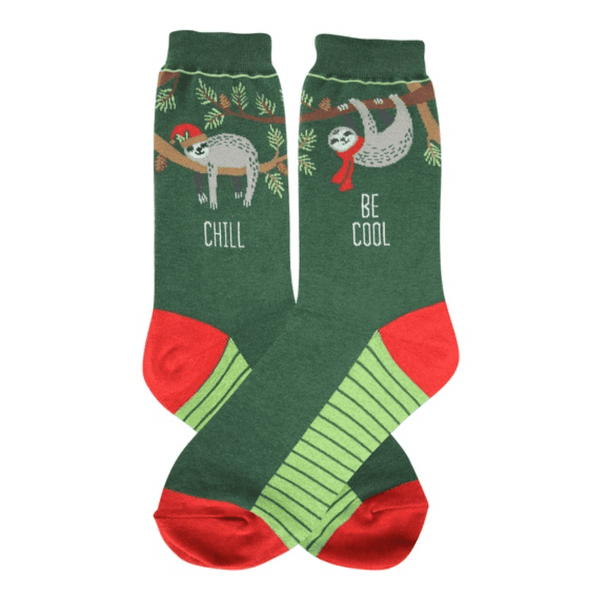 Women's socks Holiday Sloth