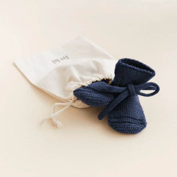 Hvid Booties Blue | Babyschuhe | Beluga Kids