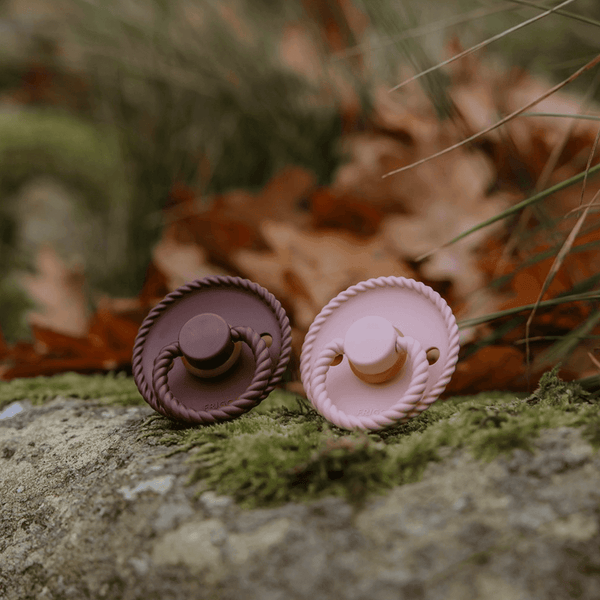 2-Pack Latex Pacifier Rope Blush/Cocoa