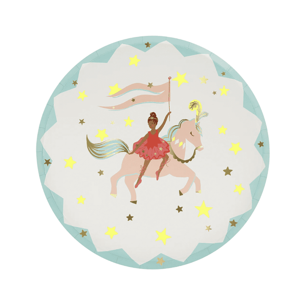 Circus party plates (8x)