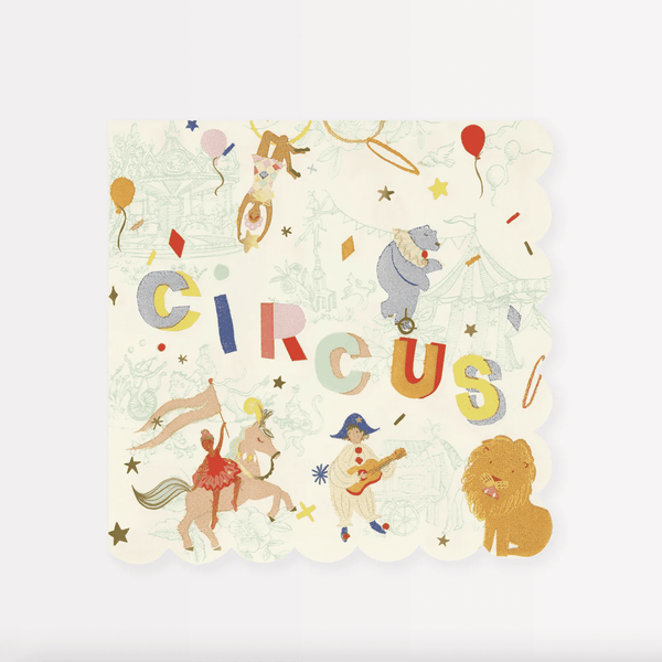 Circus napkins (16x)