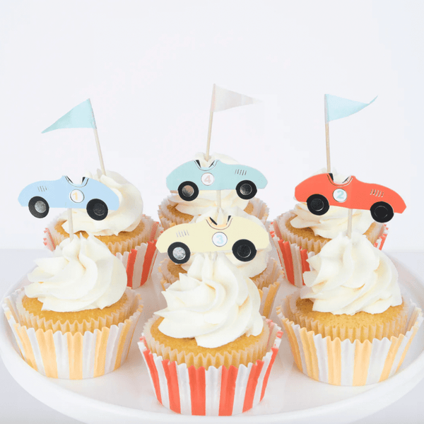 Race car cupcake set