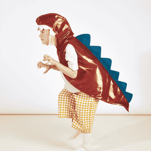 Dino-Kapuze von Meri Meri mit Zähnen und Nasenlöchern aus Filz