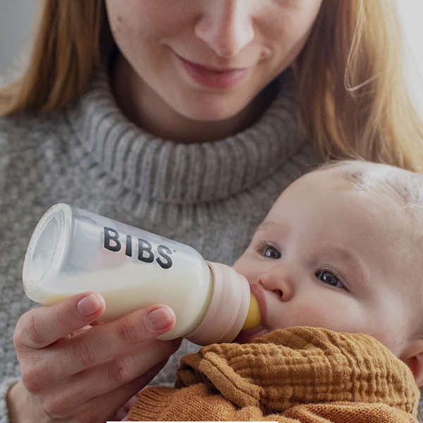 BIBS Babyflasche Glas Komplett-Set Sage | Milchflasche | Beluga Kids