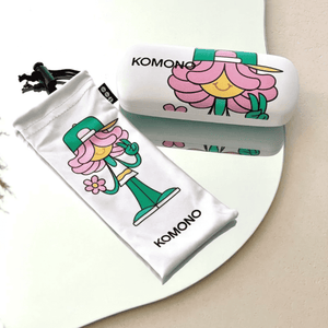 Komono Kinder-Sonnenbrille Matty XS Stone mit Etui und Gummiband