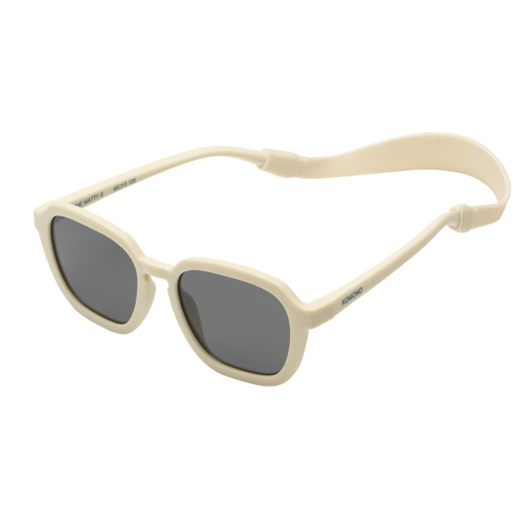 Komono Kinder Sonnenbrille Matty XS Ivory - Beluga Kids