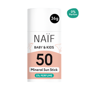 Naïf Care Sonnenschutzstick Parfümfrei Baby & Kind LSF50 - Beluga Kids