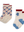 2-Pack Socks Jaquard Bow Mix Glitter