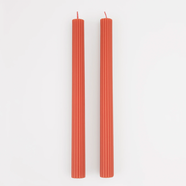 Table candles Tomato Red (2x)