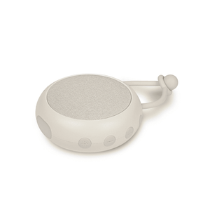 White Noise Speaker Rose Cloud von Moonboon am Kinderwagen