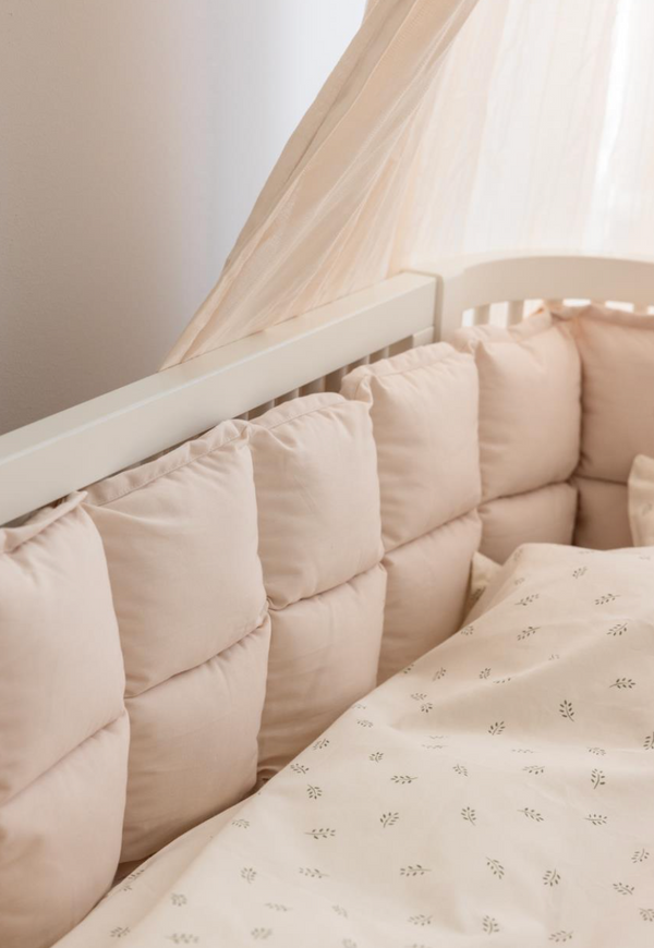 Kapok bed bumper Birchbark Rose (360 cm)