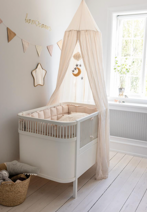 Kapok bed bumper Birchbark Rose (360 cm)