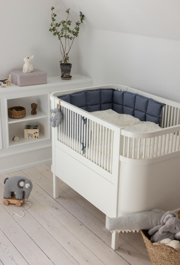 Kapok bed bumper Forest Lake Blue (180 cm)