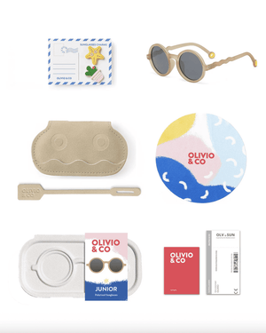 Olivio&Co. Junior Sonnenbrille Sand Beige für Kinder von 5 bis 10 Jahren