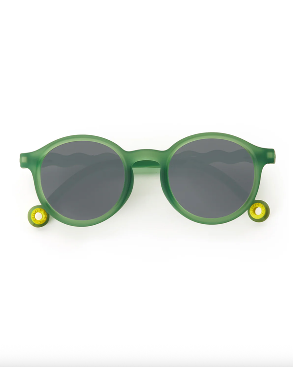 Kids Oval Sunglasses Olive Green