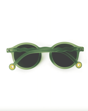 Olivio&Co. Kids Ovale Sonnenbrille Olive Green zusammengeklappt