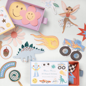 Toybox Sticker von Meri Meri – Detail der gestanzten Formen
