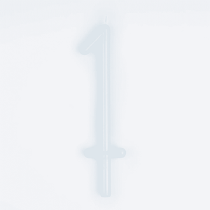 Narrow number candles