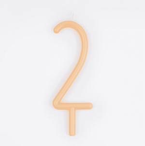 Narrow number candles